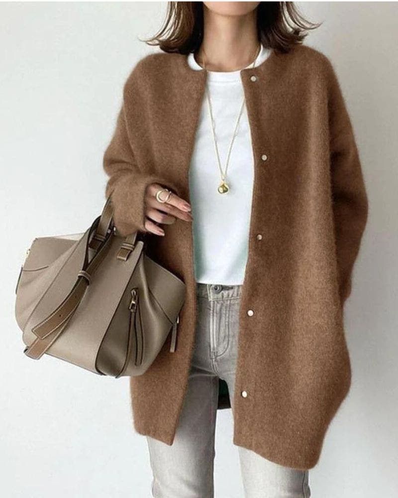 Dielle - Vest van wol en mohair 8