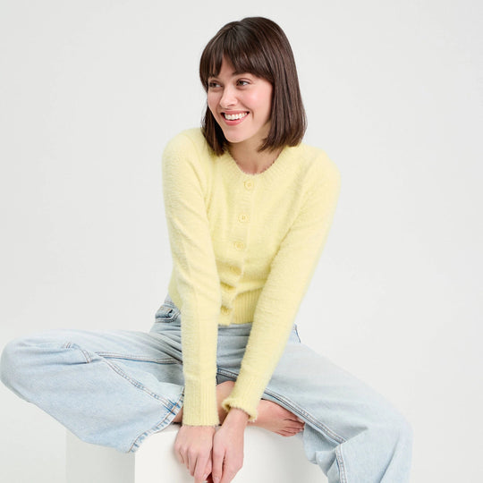 Dames Vest | Knopen | Zachte Gebreide Look Met Lange Mouwen 2