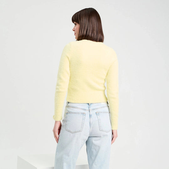 Dames Vest | Knopen | Zachte Gebreide Look Met Lange Mouwen 3