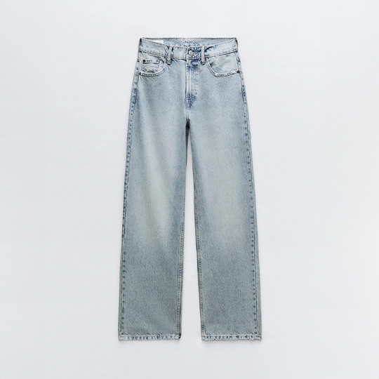 Vintage-Jeans Damen | Ripped-Details & Lockerer Straight Fit