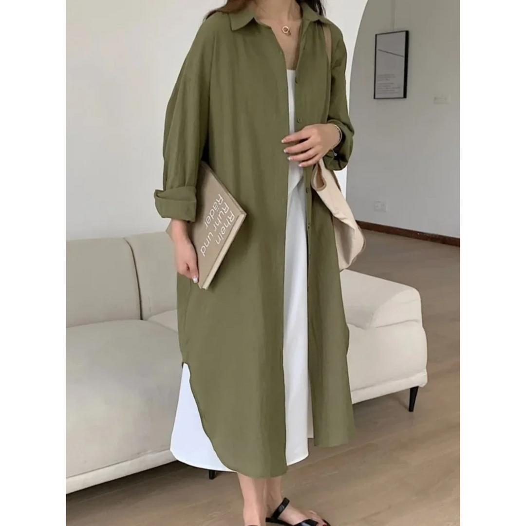 Vintage-Midi-Blusenkleid Damen - Diana