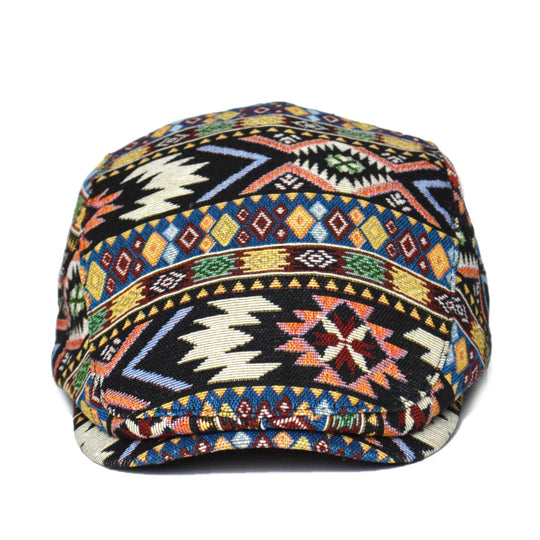Vintage pet met klep Dames | Retro Print & Comfortabele Pasvorm