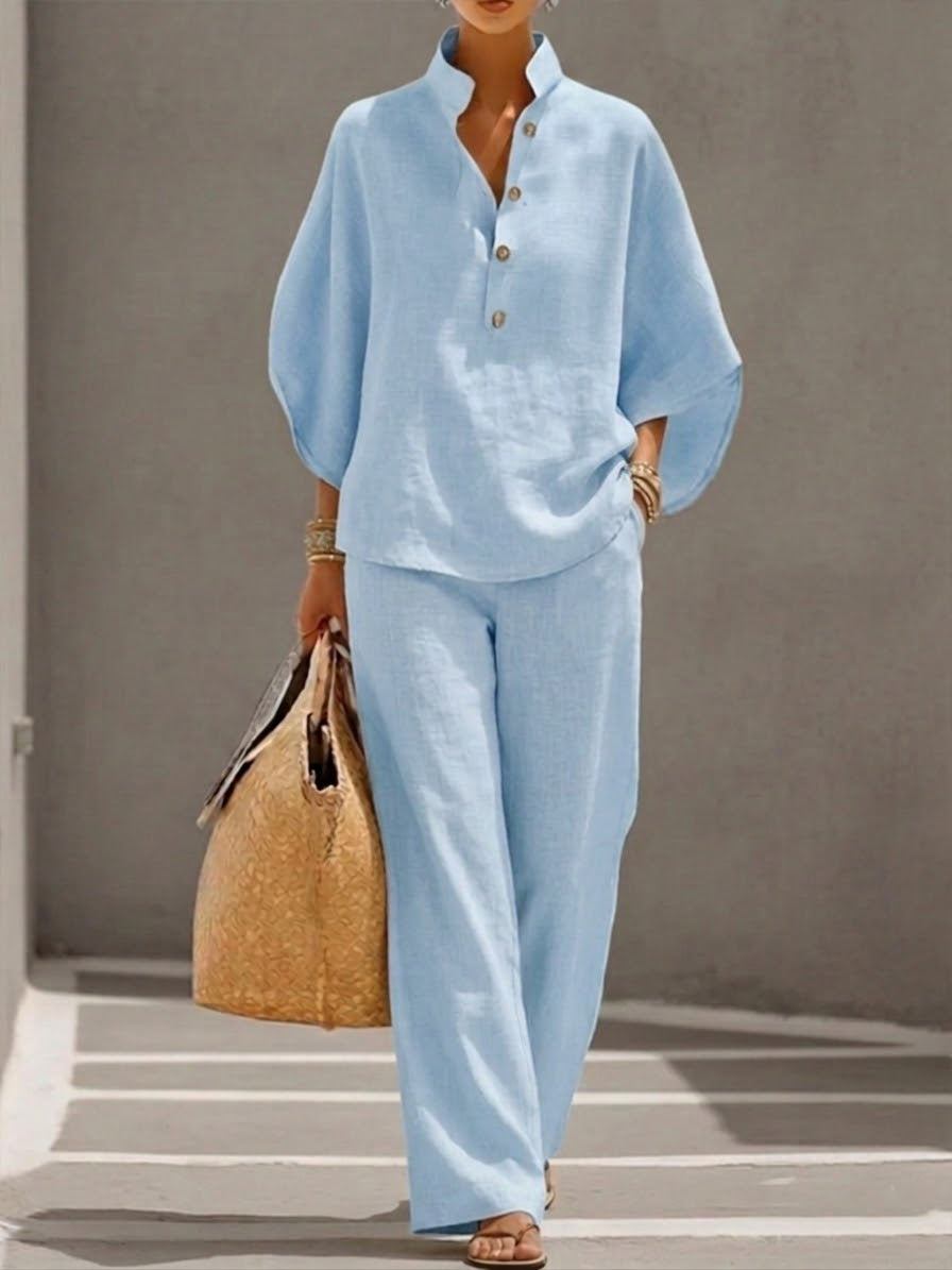 Vrouwen Set | Vleermuismouwen & Brede Broek Comfort