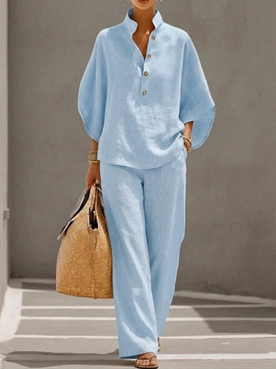 Vrouwen Set | Vleermuismouwen & Brede Broek Comfort