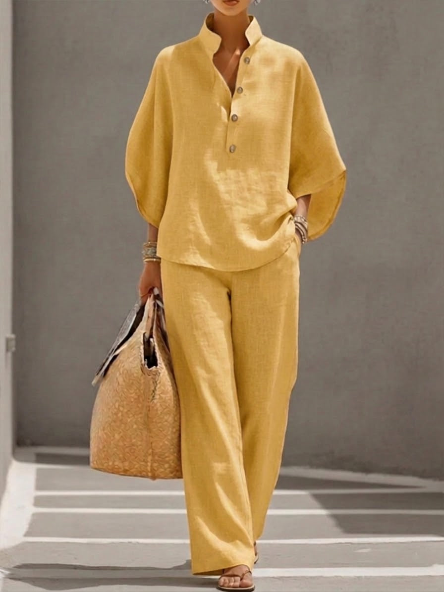 Vrouwen Set | Vleermuismouwen & Brede Broek Comfort