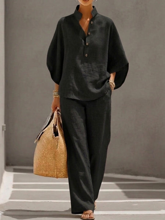 Vrouwen Set | Vleermuismouwen & Brede Broek Comfort