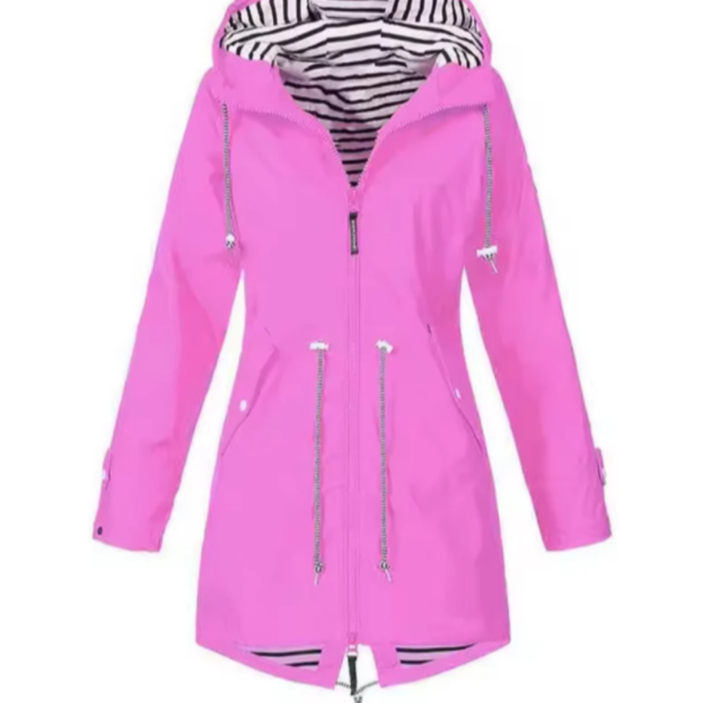 Waterdichte jas met capuchon voor dames 2