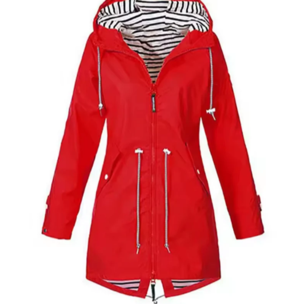 Waterdichte jas met capuchon voor dames 3