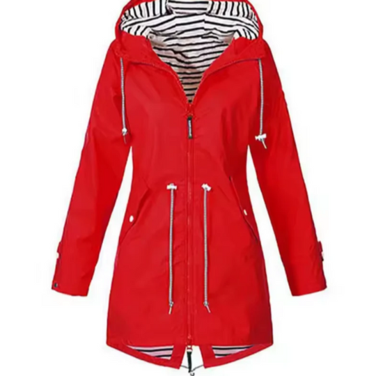 Waterdichte jas met capuchon voor dames 3