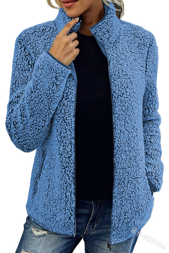 Weiche Fleecejacke Damen | Warm Mit Reißverschluss 0