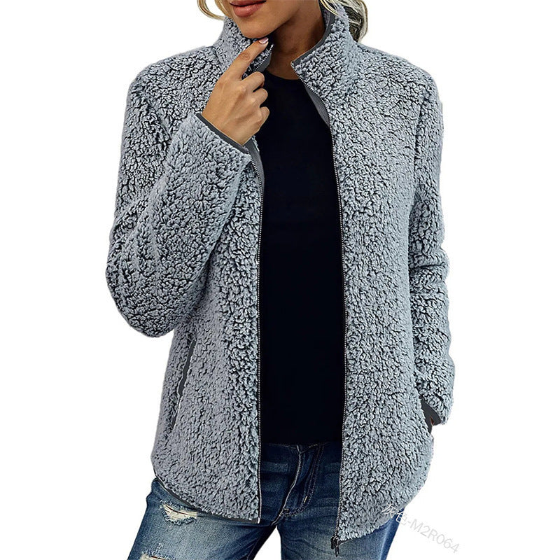 Weiche Fleecejacke Damen | Warm Mit Reißverschluss 10