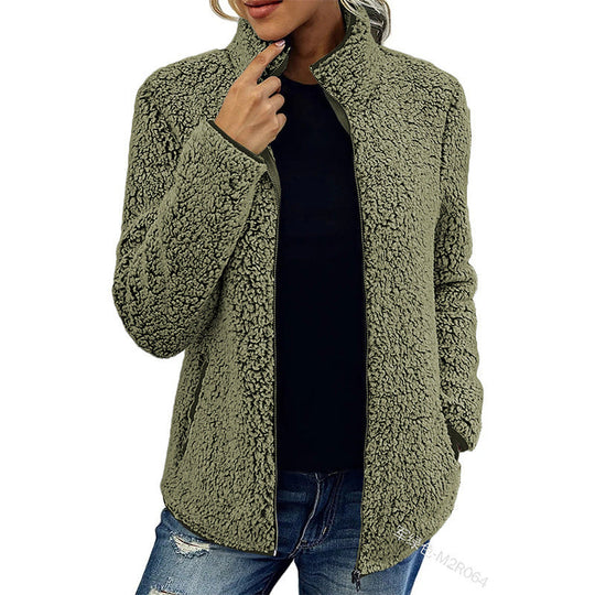 Weiche Fleecejacke Damen | Warm Mit Reißverschluss 3