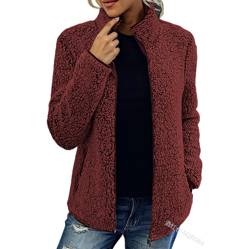 Weiche Fleecejacke Damen | Warm Mit Reißverschluss 5