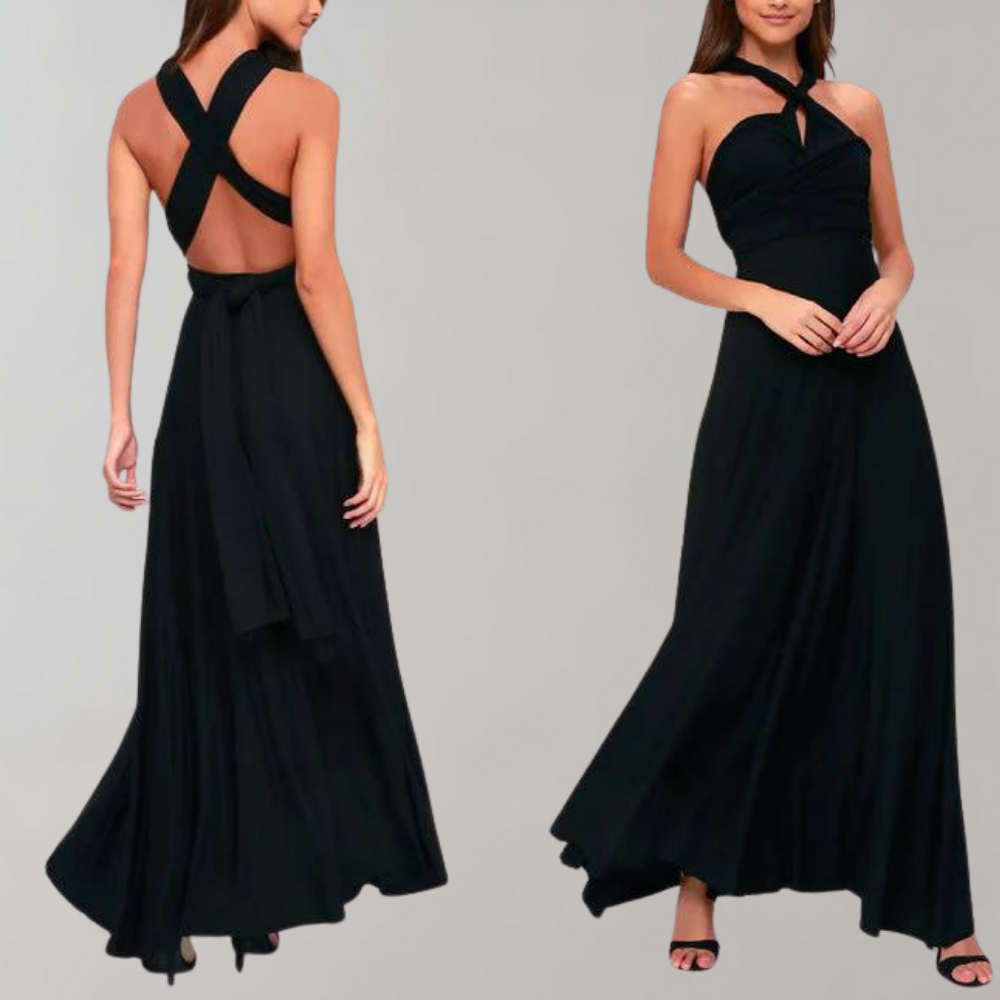 Wikkeljurk Dames | Diepe V-hals & Vloeiend Maxi Silhouet