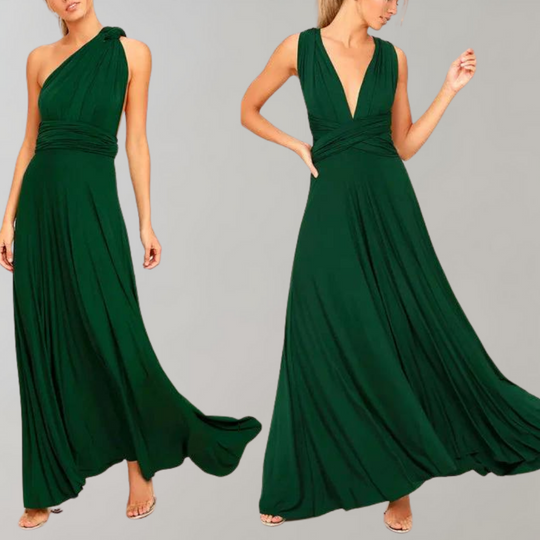 Wikkeljurk Dames | Diepe V-hals & Vloeiend Maxi Silhouet