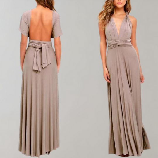Wikkeljurk Dames | Diepe V-hals & Vloeiend Maxi Silhouet
