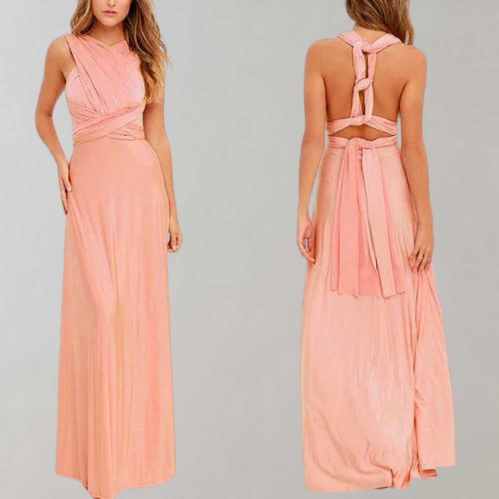 Wikkeljurk Dames | Diepe V-hals & Vloeiend Maxi Silhouet