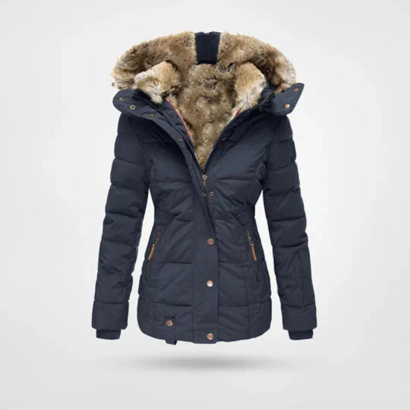 Winterjacke Damen | Gefütterte Kapuze & Doppelter Verschluss 2