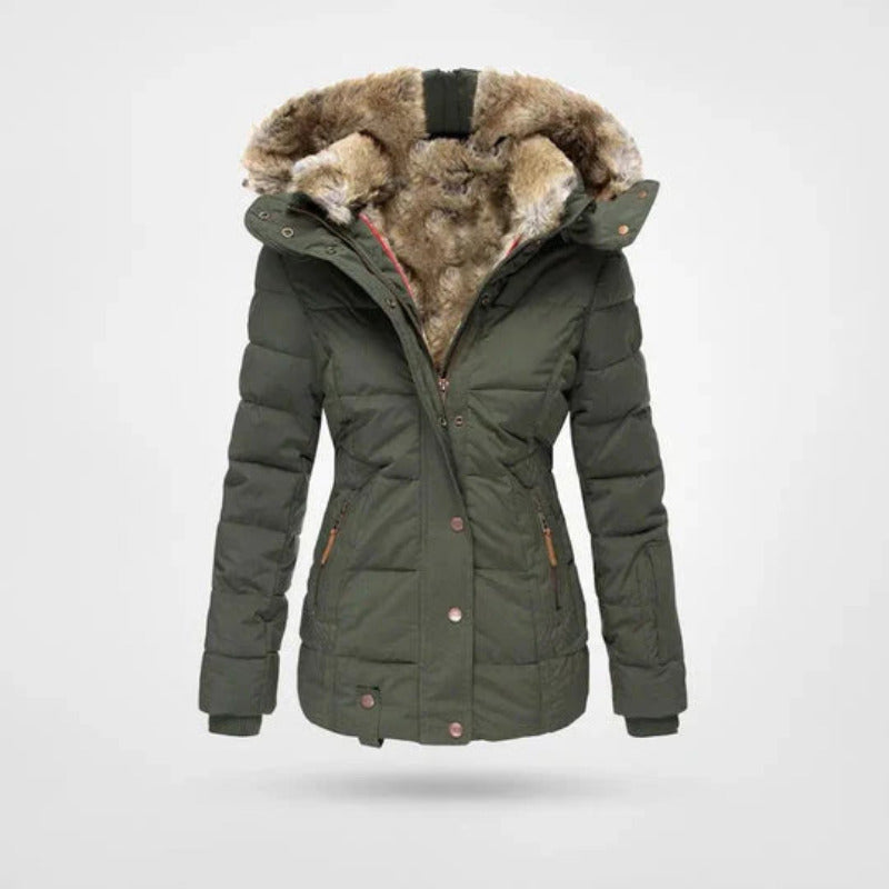 Winterjacke Damen | Gefütterte Kapuze & Doppelter Verschluss 3