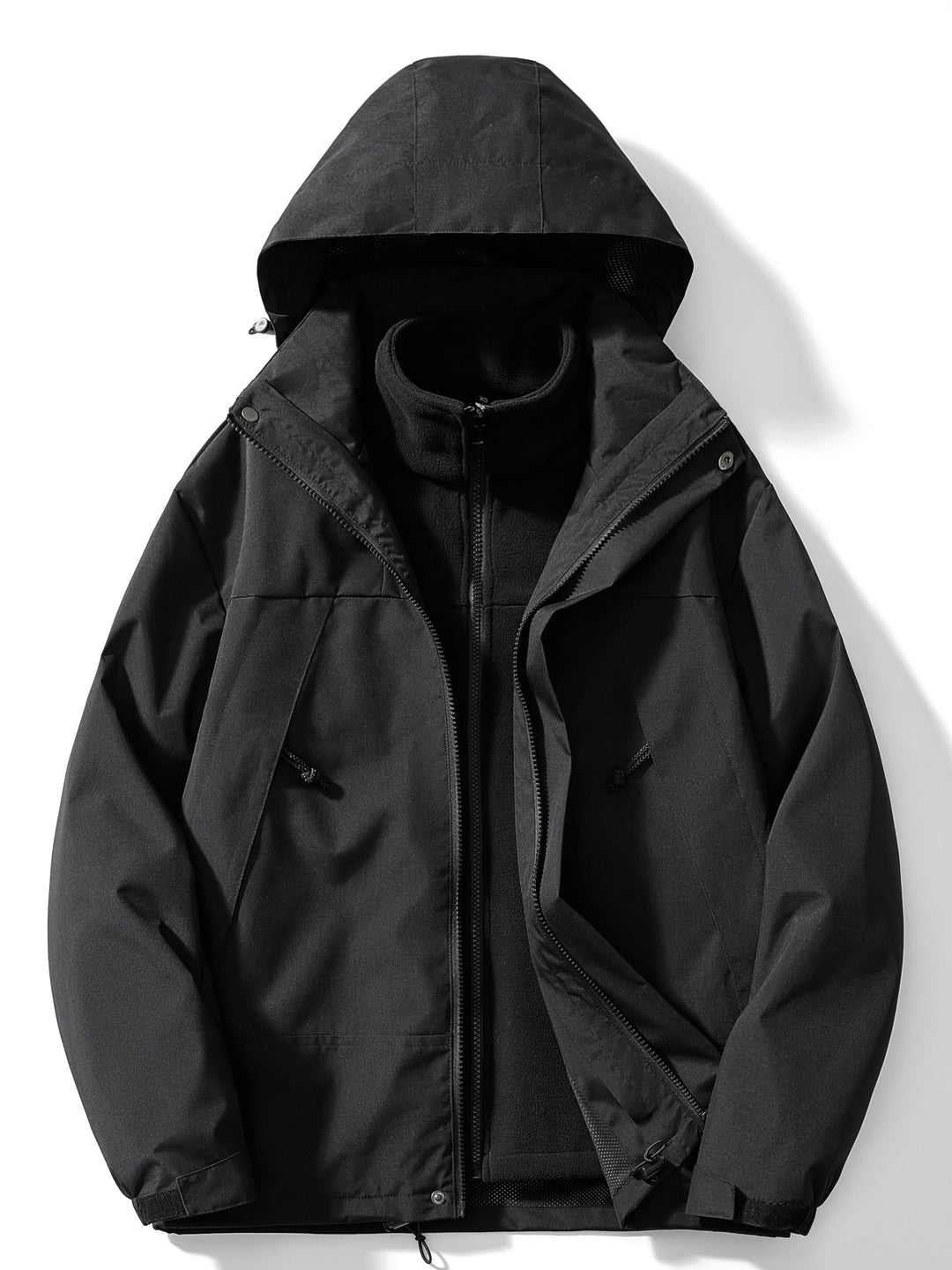 3-in-1 fleece winterjas voor dames met capuchon 1