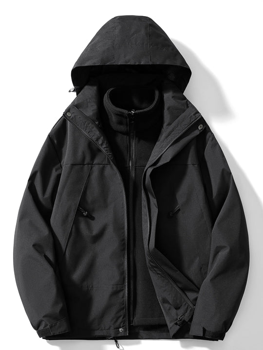 3-in-1 fleece winterjas voor dames met capuchon 1