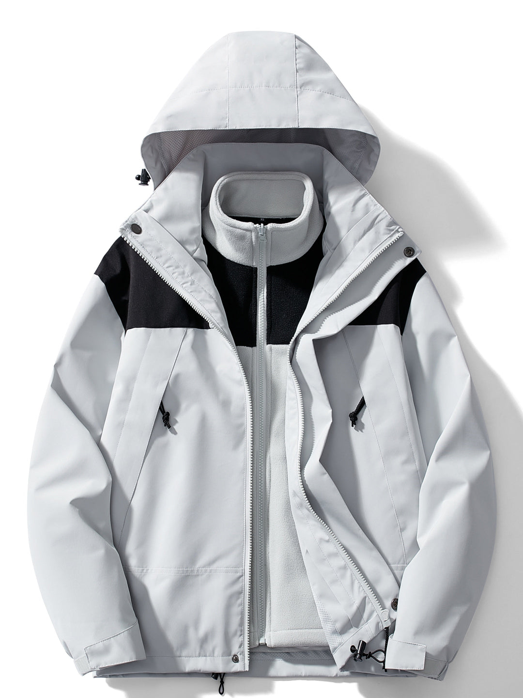 3-in-1 fleece winterjas voor dames met capuchon 2