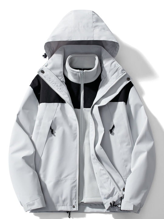 3-in-1 fleece winterjas voor dames met capuchon 2