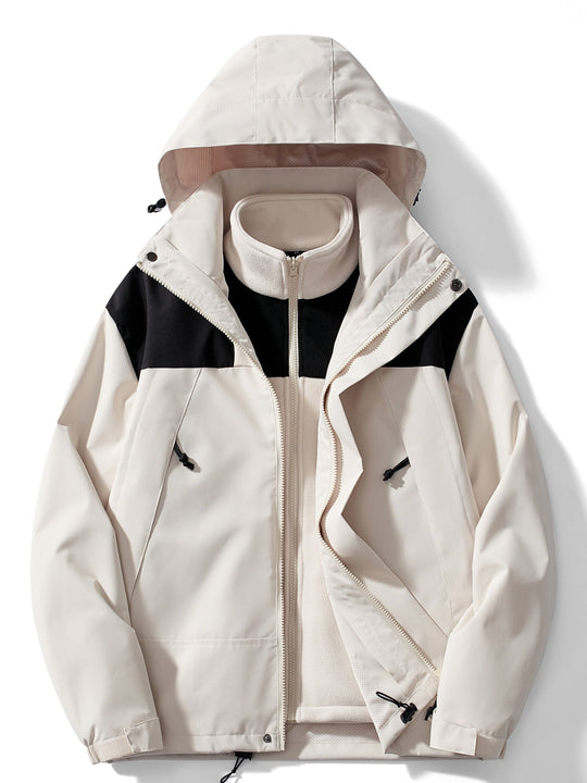 3-in-1 fleece winterjas voor dames met capuchon 4