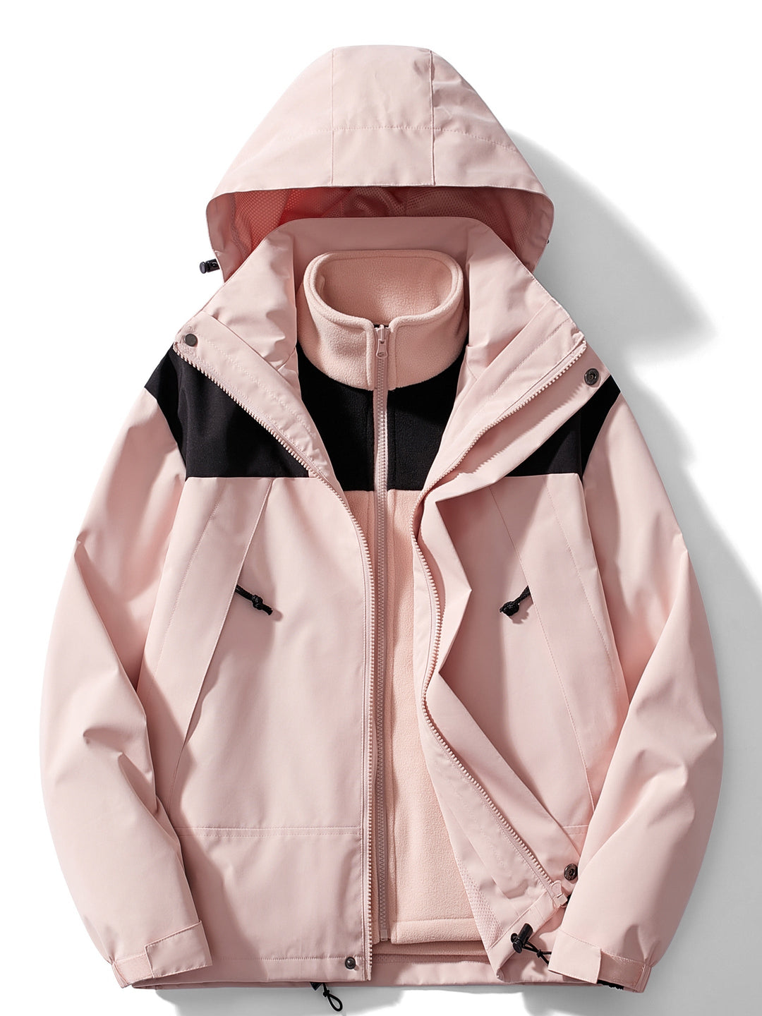 3-in-1 fleece winterjas voor dames met capuchon 5