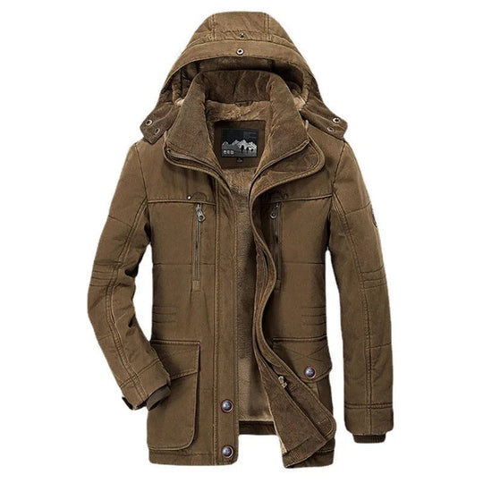 Winterjacke Herren | Doppelter Verschluss Hält Wärme Besser 1