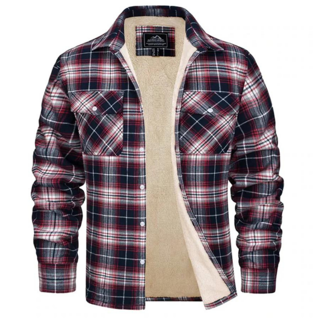 Winterjacke Herren | Karierte Jacke | Warmer Komfort für Herbst & Winter 3