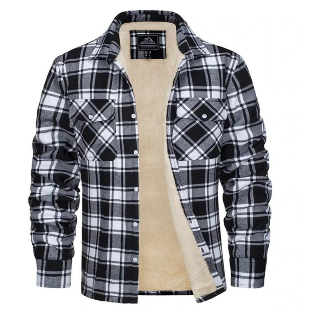Winterjacke Herren | Karierte Jacke | Warmer Komfort für Herbst & Winter 4