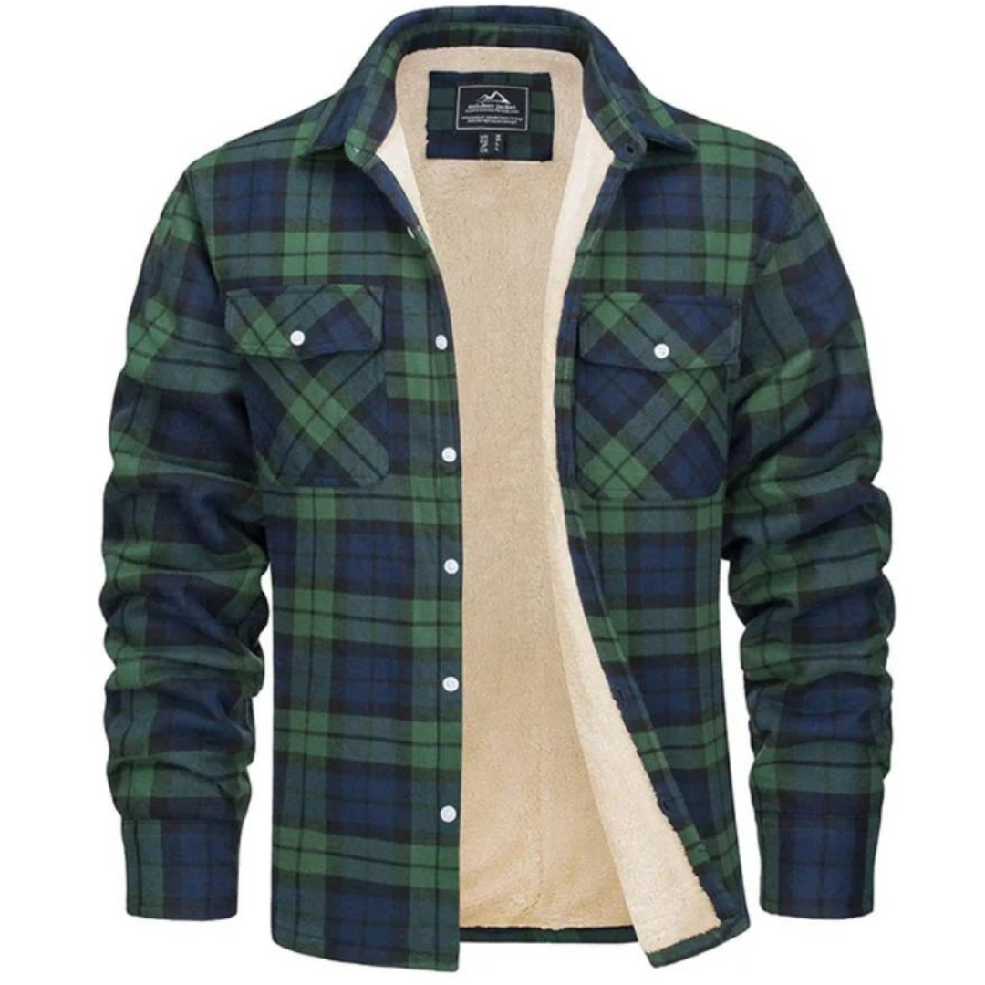 Winterjacke Herren | Karierte Jacke | Warmer Komfort für Herbst & Winter 6