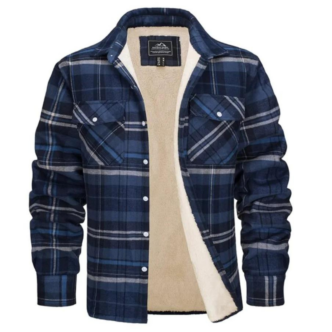 Winterjacke Herren | Karierte Jacke | Warmer Komfort für Herbst & Winter 8