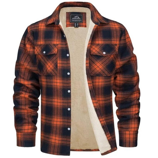 Winterjacke Herren | Karierte Jacke | Warmer Komfort für Herbst & Winter 1