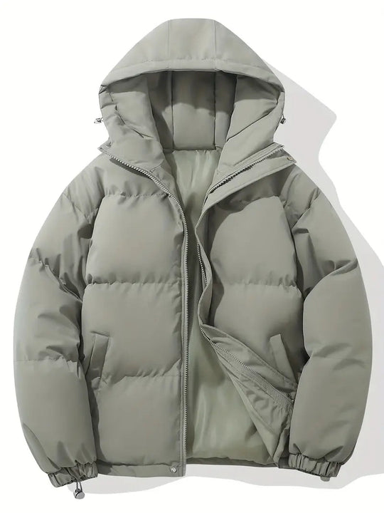 Winterjacke Herren | Pufferjacke | Kapuze & Schneller Verschluss