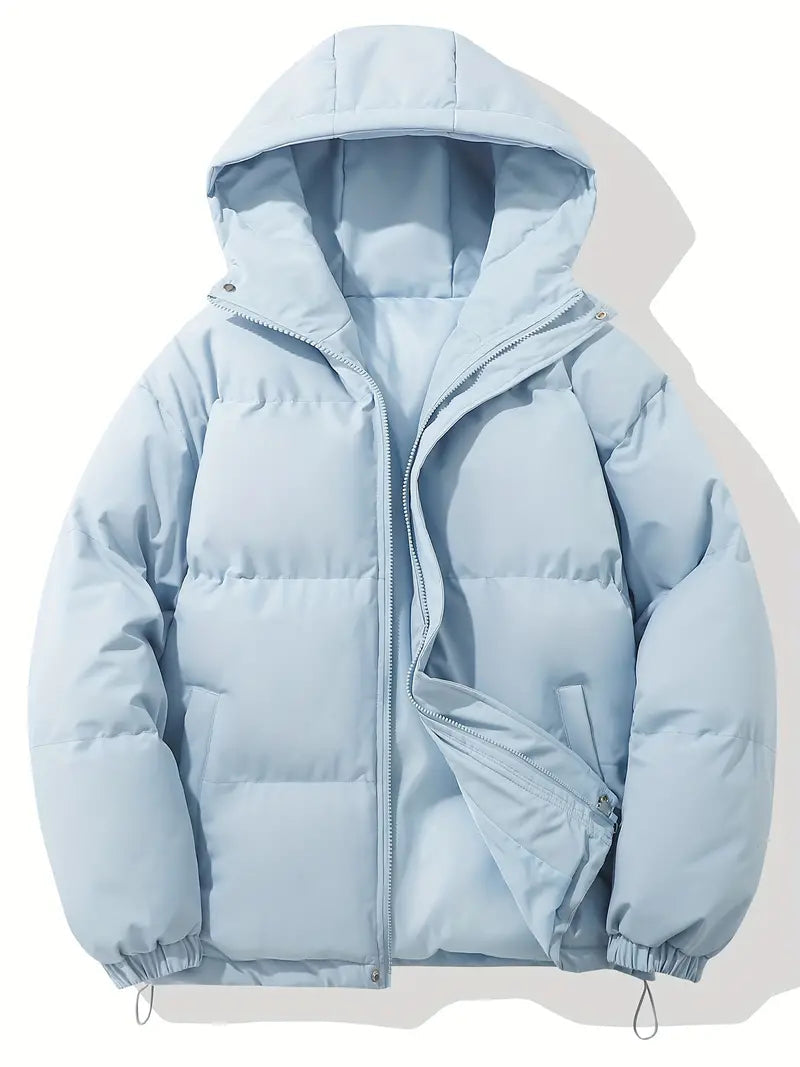Winterjacke Herren | Pufferjacke | Kapuze & Schneller Verschluss