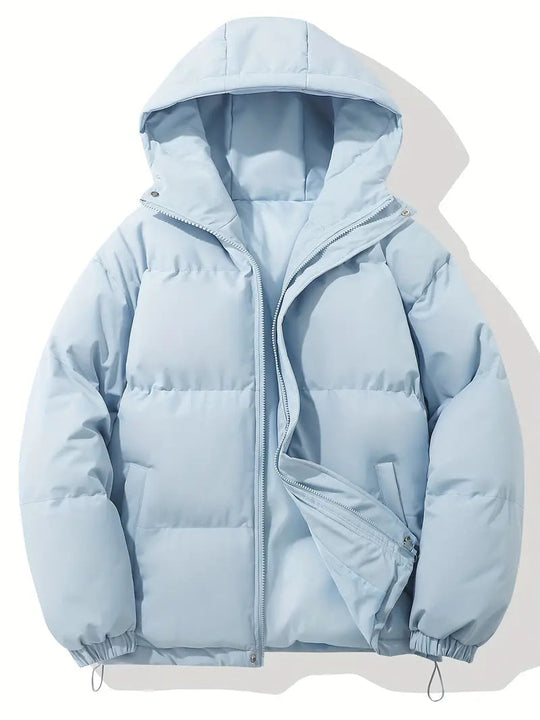 Winterjacke Herren | Pufferjacke | Kapuze & Schneller Verschluss