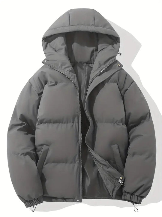 Winterjacke Herren | Pufferjacke | Kapuze & Schneller Verschluss