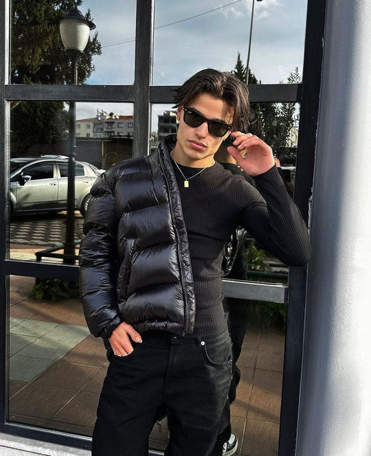 Winterjacke Herren | Pufferjacke | Verstellbare Kapuze & Klare Silhouette 6
