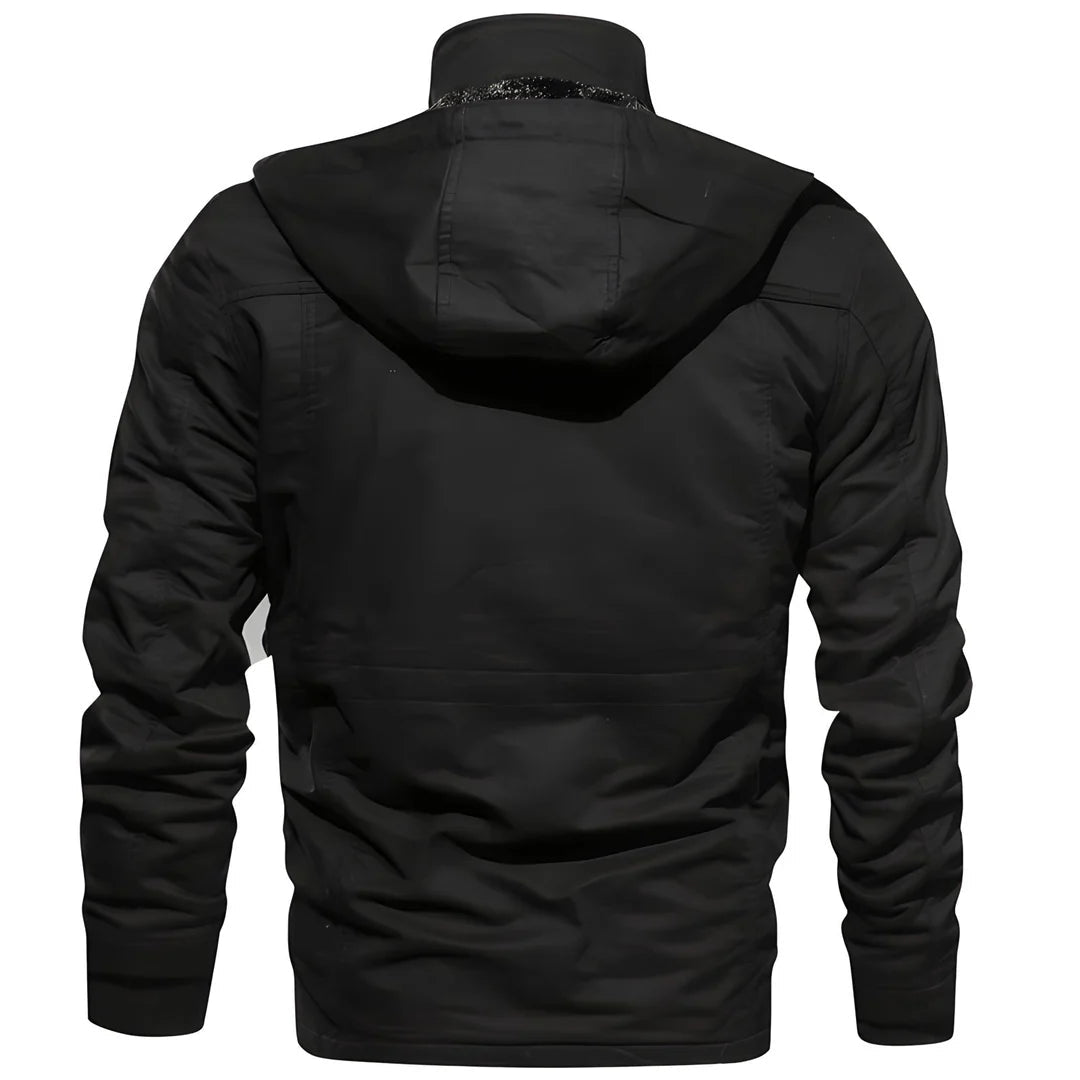 Winterjacke Herren | Übergangsjacke | Doppelter Verschluss & Cleverer Stauraum