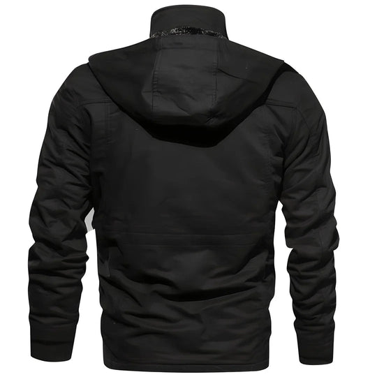 Winterjacke Herren | Übergangsjacke | Doppelter Verschluss & Cleverer Stauraum