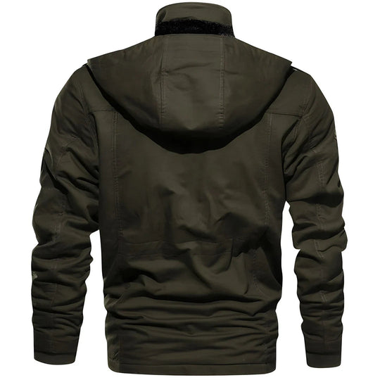 Winterjacke Herren | Übergangsjacke | Doppelter Verschluss & Cleverer Stauraum