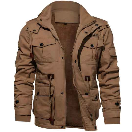Winterjacke Herren | Übergangsjacke | Doppelter Verschluss & Cleverer Stauraum