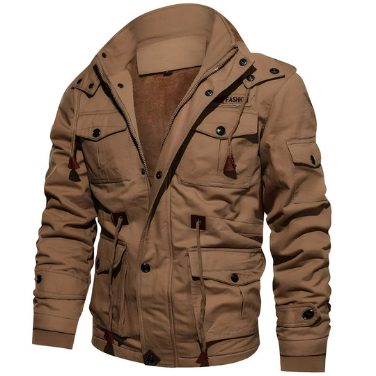 Winterjacke Herren | Übergangsjacke | Doppelter Verschluss & Cleverer Stauraum