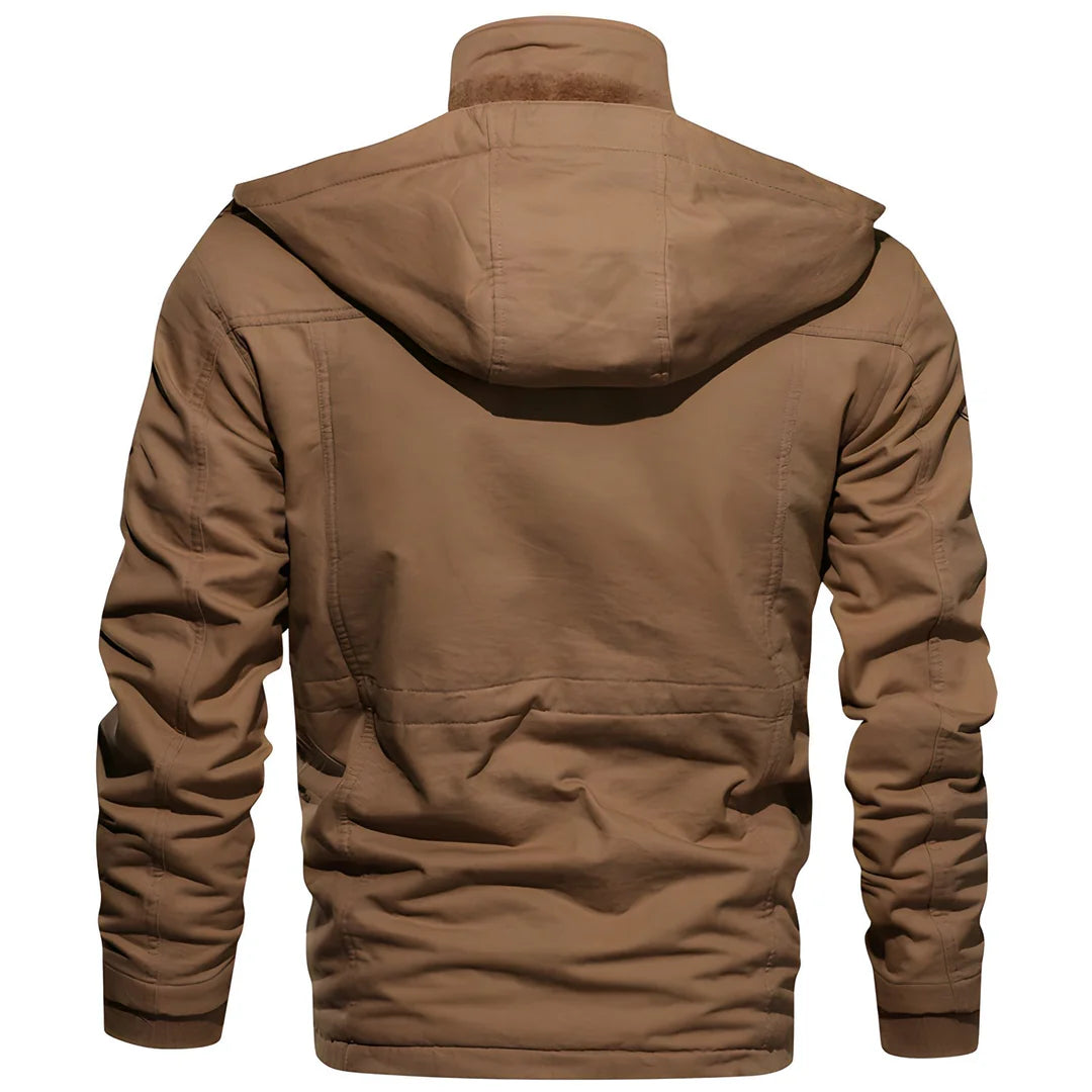 Winterjacke Herren | Übergangsjacke | Doppelter Verschluss & Cleverer Stauraum