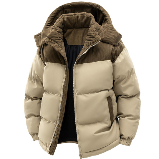 Winterjacke Herren | Wattierte Jacke mit Kapuze | Warm & Winddicht 2