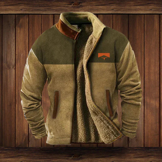 Winterjacke Herren | Western-Design | Charaktervolle Muster-Ärmel 4