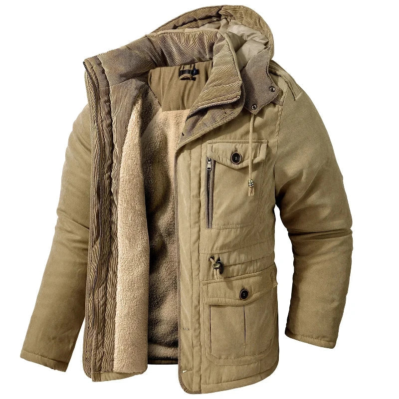 Winterjacke Herren | Wind- & Wasserabweisend mit Kapuze