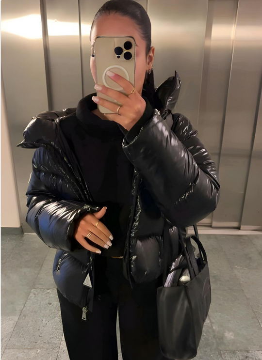 Winterjas Dames | Pufferjas | Lichtgewicht Warmte met Glanzende Look